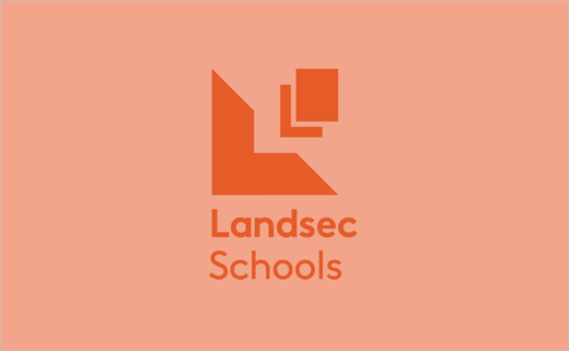 Landsec 商業地產公司企業形象設計與幾何L字母logo設計