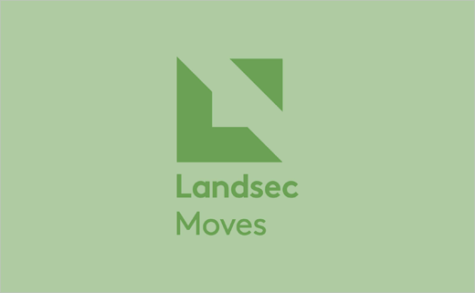 Landsec 商業地產公司企業形象設計與幾何L字母logo設計