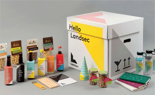 Landsec 商業地產公司企業形象設計與幾何L字母logo設計