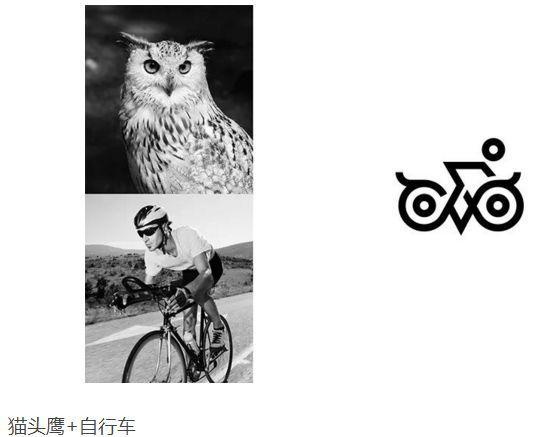 貓頭鷹+自行車logo設(shè)計(jì)