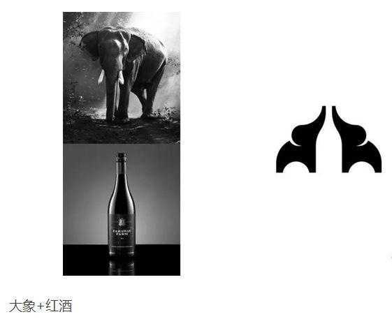 大象+紅酒logo設(shè)計(jì)
