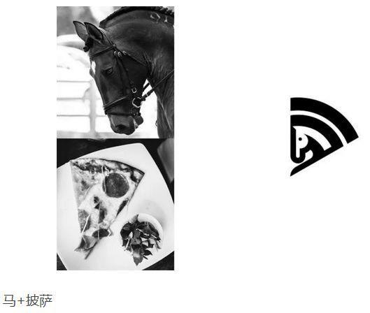 馬+披薩logo設(shè)計(jì)