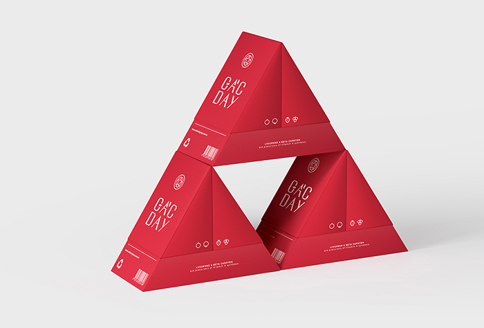 紅白相間風(fēng)格GacDay營養(yǎng)保健品品牌設(shè)計(jì)包裝設(shè)計(jì)