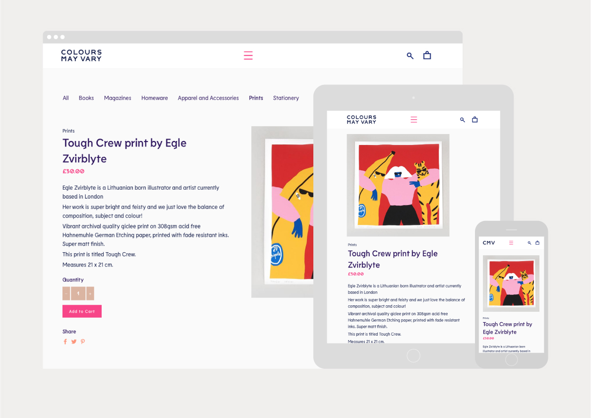 美麗多彩的Colours May Vary創意生活用品店獨立書店品牌形象VI設計-網站設計建設
