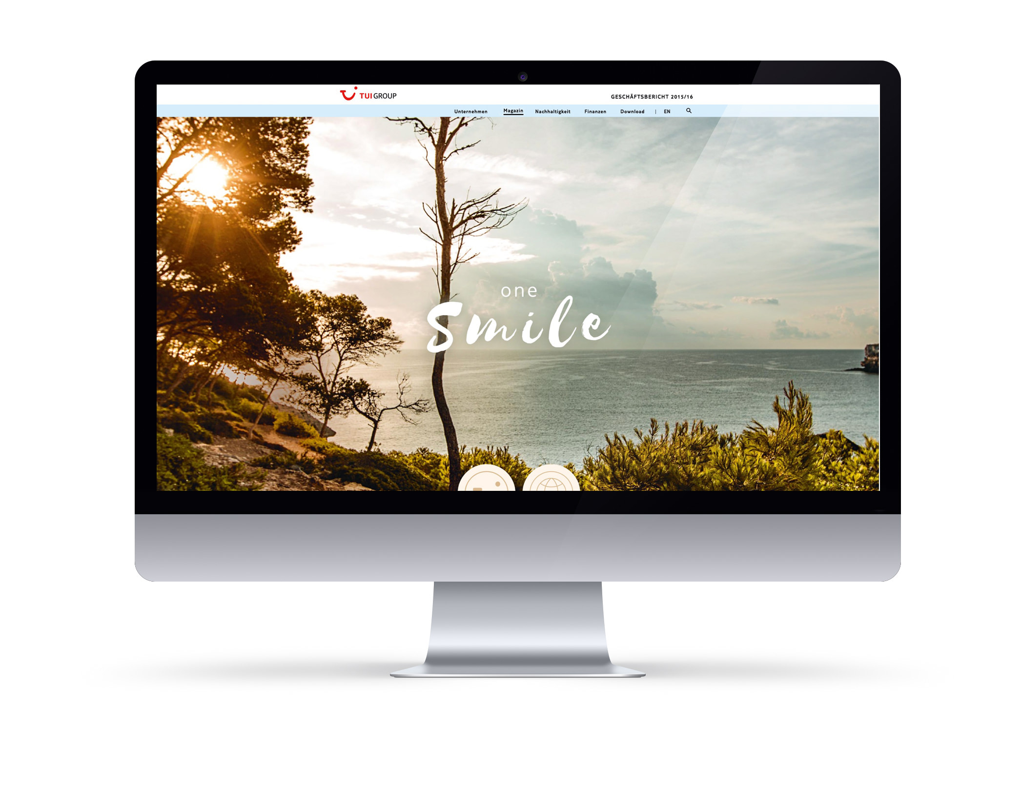 TUI途易旅游集團(tuán)2015/2016交付主題年報(bào)網(wǎng)站設(shè)計(jì)