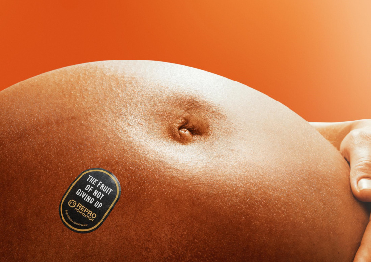 REPRO 公益基金會鼓勵生育創意平面廣告設計“不放棄的果實-橙子”篇