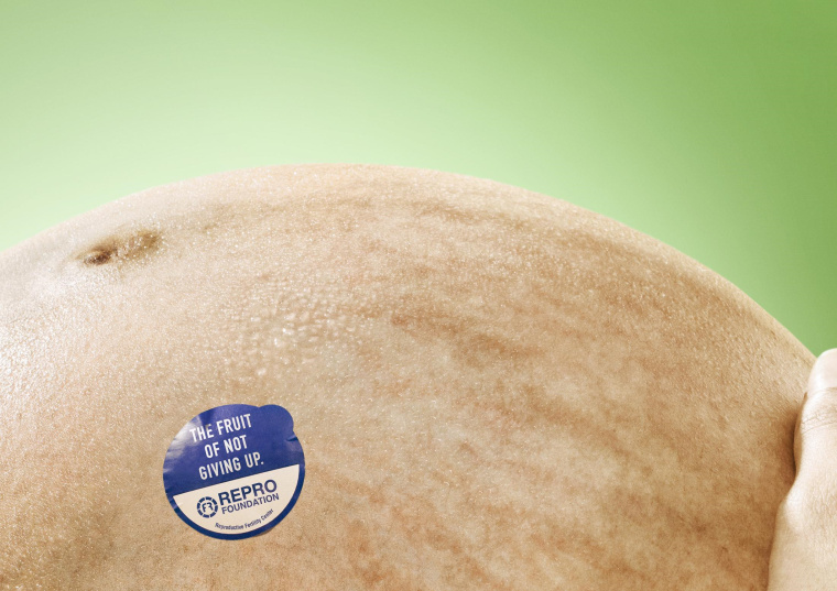 REPRO 公益基金會鼓勵生育創意平面廣告設計“不放棄的果實-蜜瓜”篇