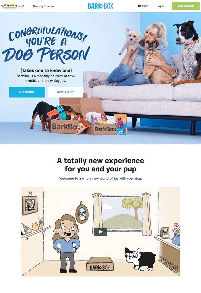 BarkBox訂閱箱服務(wù)，給狗狗挑選玩具和零食