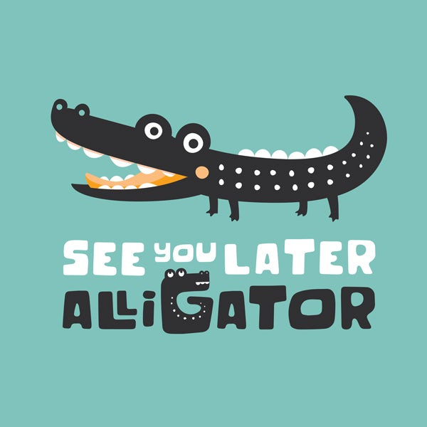 鱷魚兒童T恤設計圖案-上海設計公司欣賞