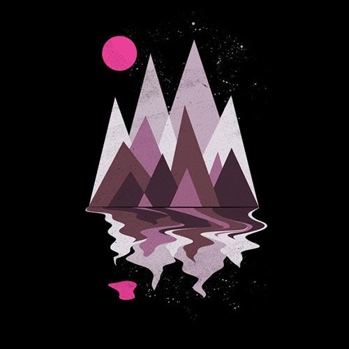 t恤幾何山圖形元素設計