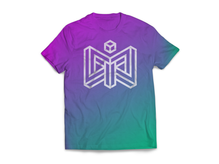 虛擬現(xiàn)實MWI極具未來感的品牌形象VI設(shè)計標(biāo)志設(shè)計，字母與圖形的多重創(chuàng)意組合