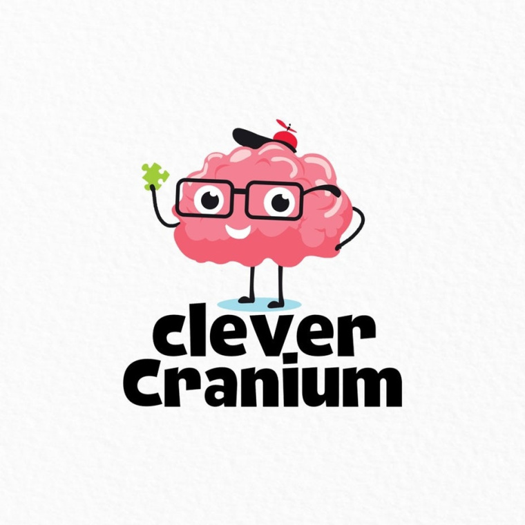 Clever Cranium教育玩具公司logo設計