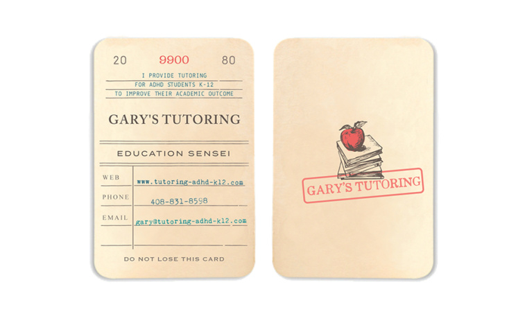 加里的家教名片標(biāo)志設(shè)計(jì)