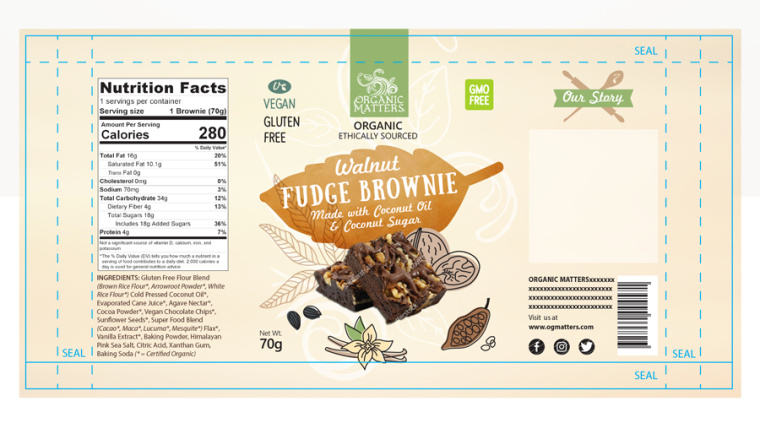 有機素食手繪包裝設計