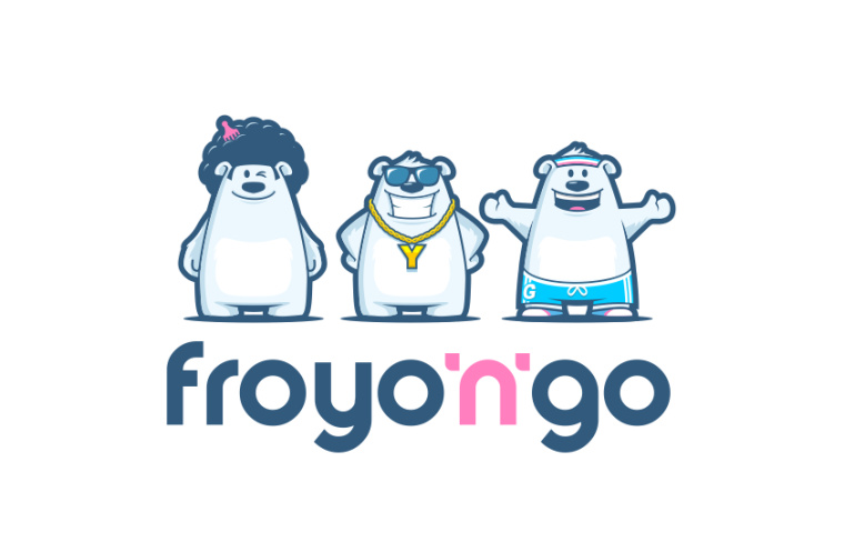 北極熊吉祥物標志設計