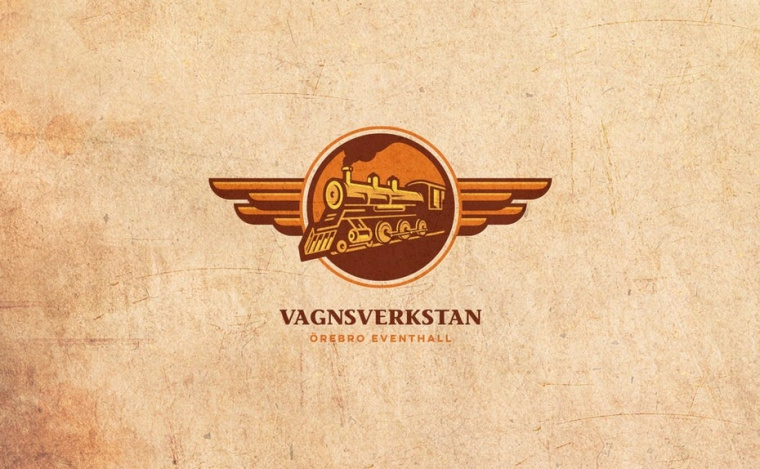 相似顏色標志設計：橙色火車商標標志設計