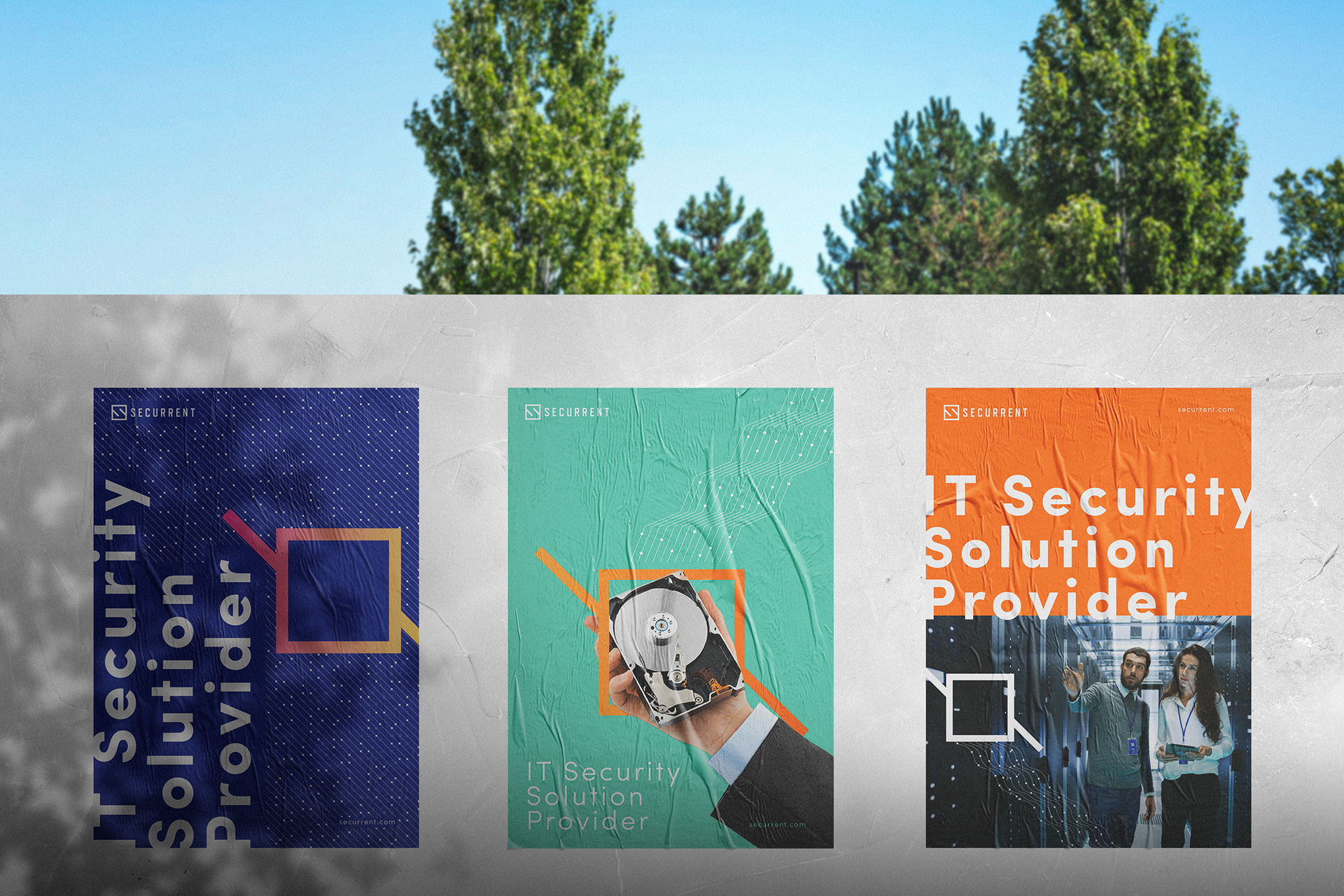 Securrent信息安全運營品牌VI視覺形象識別設計logo設計