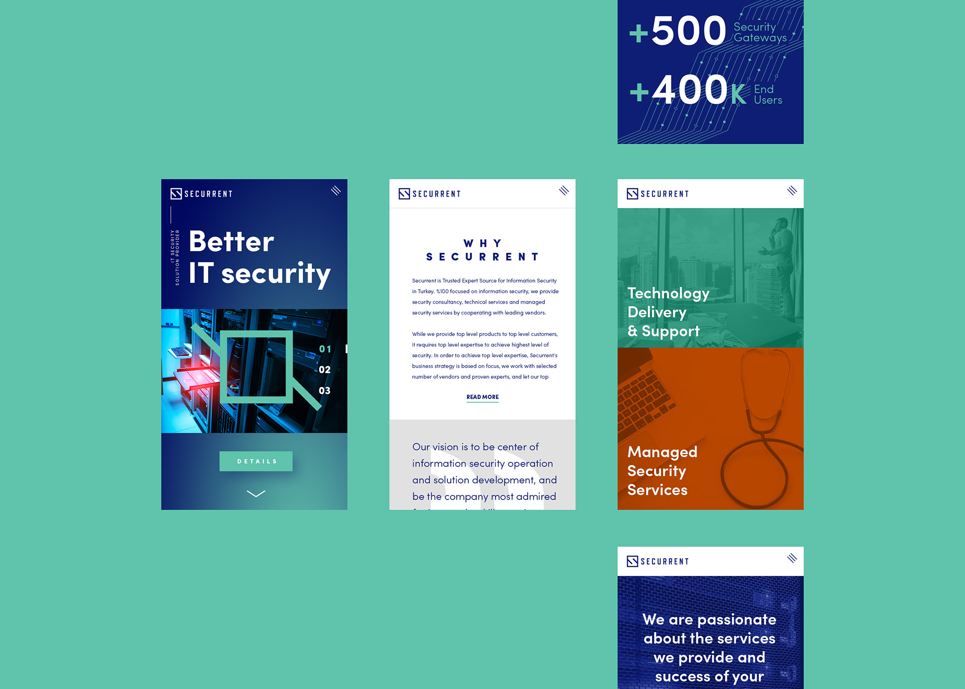 Securrent信息安全運營品牌VI視覺形象識別設計logo設計