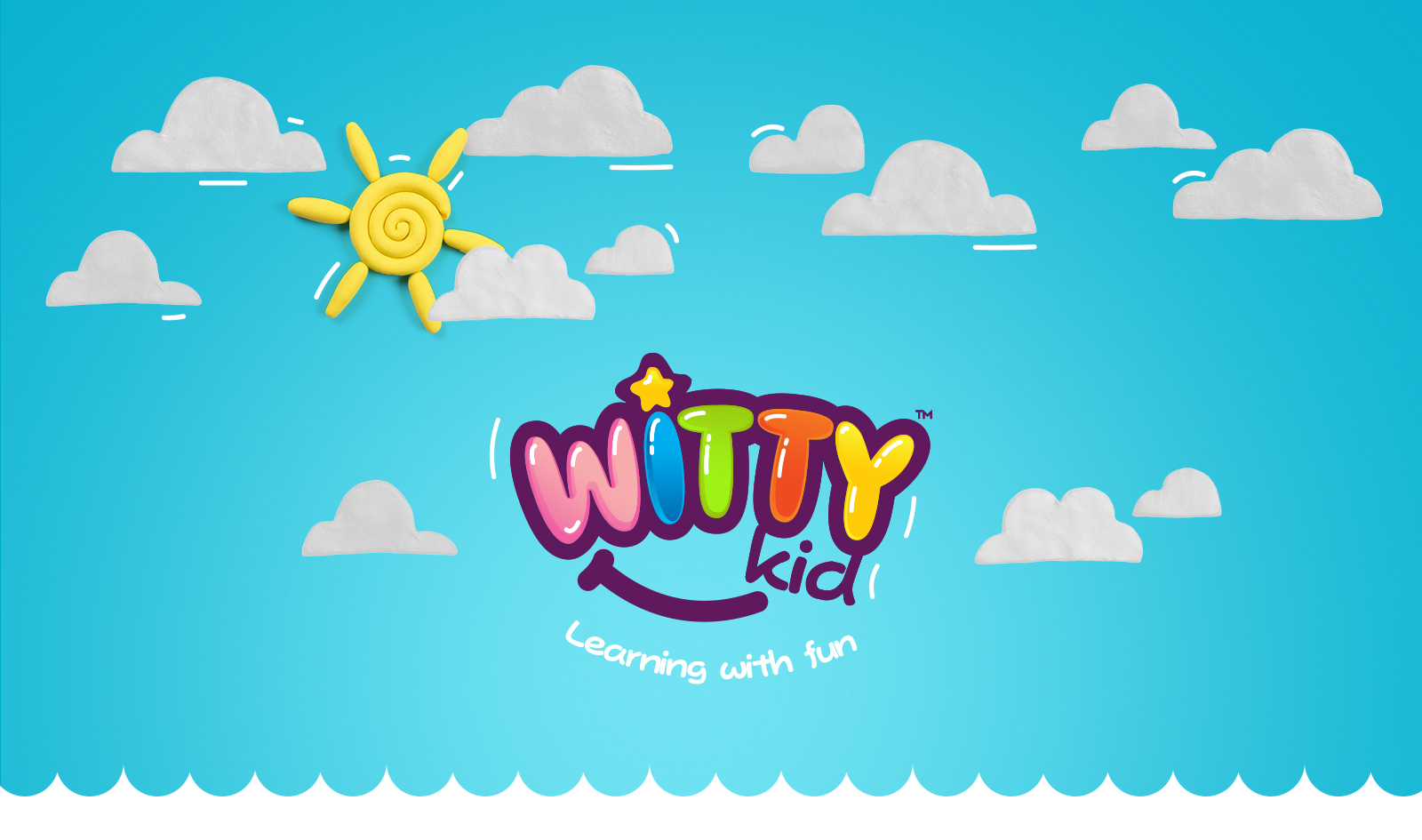 Witty kid 幼兒園創(chuàng)意品牌設(shè)計(jì)logo設(shè)計(jì)，星星+笑臉+氣球