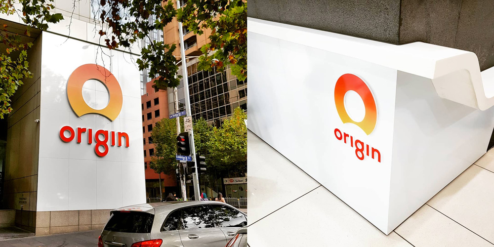 澳大利亞綜合能源公司Origin品牌標志設計，字母O的創新切割