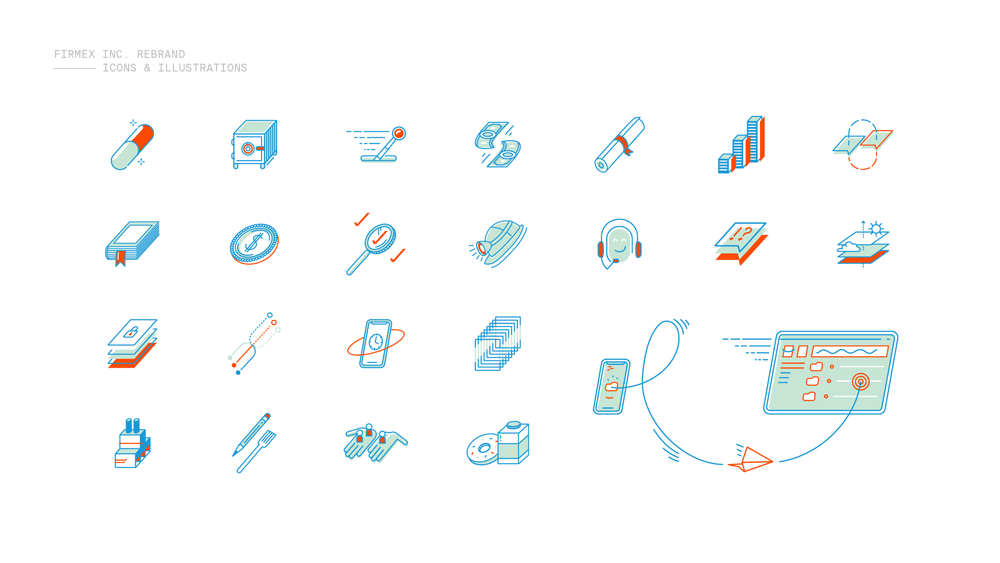 IT科技品牌創(chuàng)意設(shè)計(jì)：Firmex虛擬數(shù)據(jù)庫空間公司logo設(shè)計(jì)VI設(shè)計(jì)企業(yè)形象設(shè)計(jì)