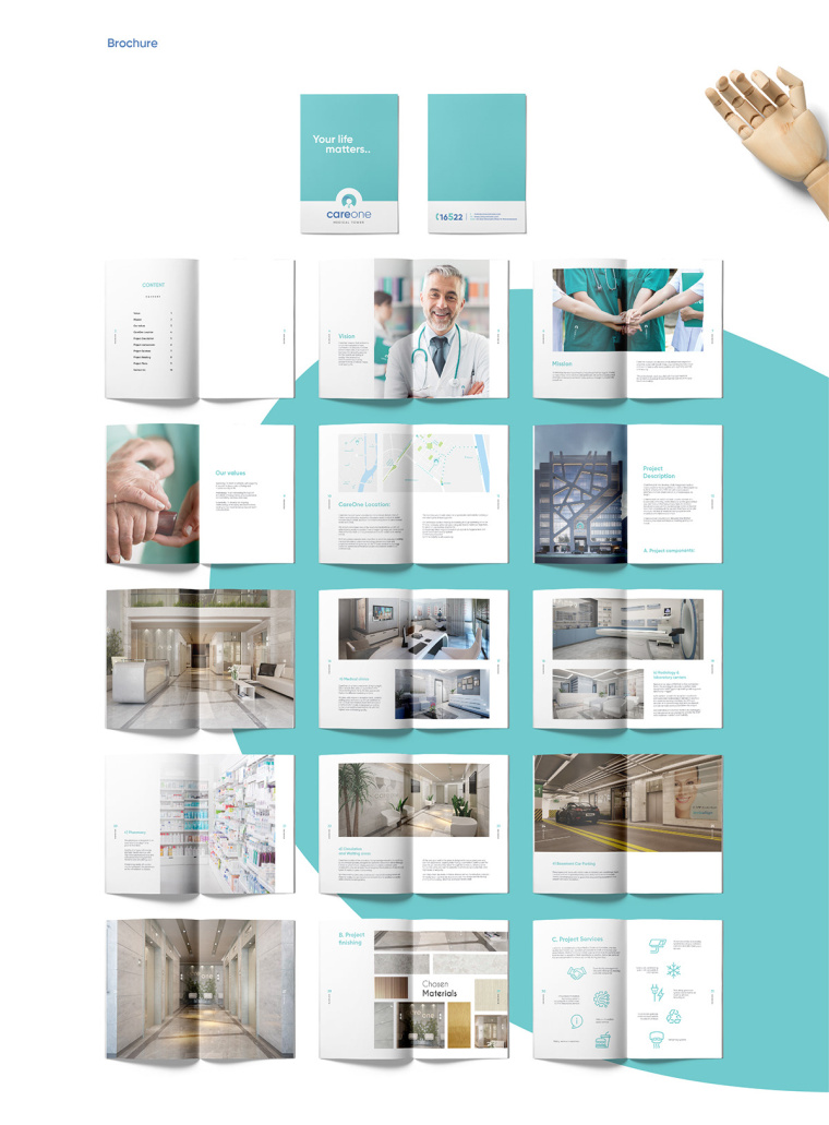 CareOne醫(yī)療機構品牌形象VI設計l-畫冊設計