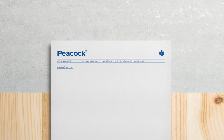 Peacock獸醫藥物品牌形象VI設計logo設計，孔雀的矢量化圖案