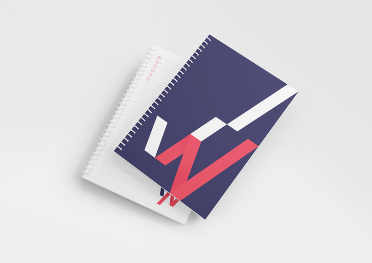 Zawodowi金融公司VI設計欣賞，一套以增長線條為元素的VI設計案例