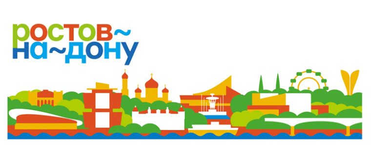 頓河畔羅斯托夫全新品牌形象標志設計，以波浪符號形容流經城市的頓河