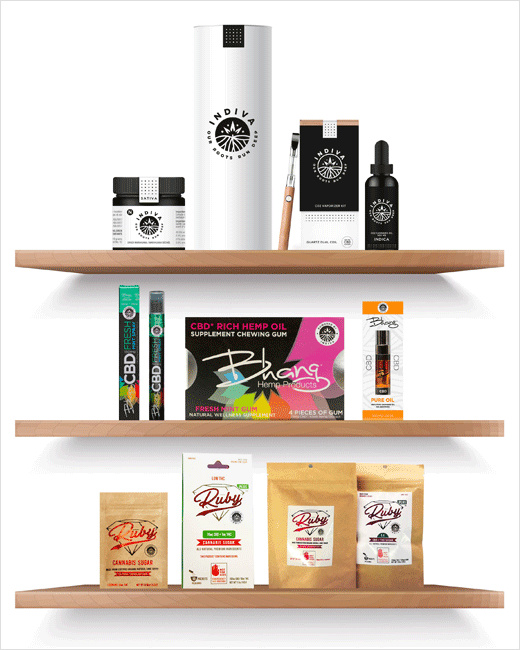 INDIVA大麻品牌新標(biāo)志logo設(shè)計(jì)包裝設(shè)計(jì)