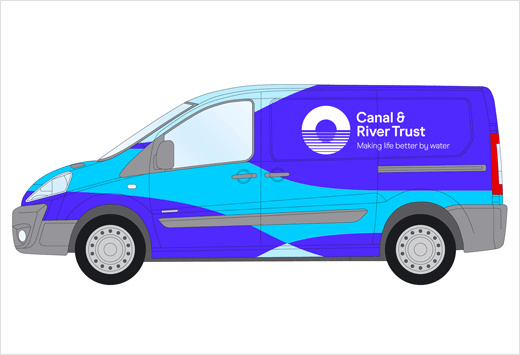 Canal＆River水利水務管理機構品牌形象設計logo設計，橋梁與水波紋結合的圖形