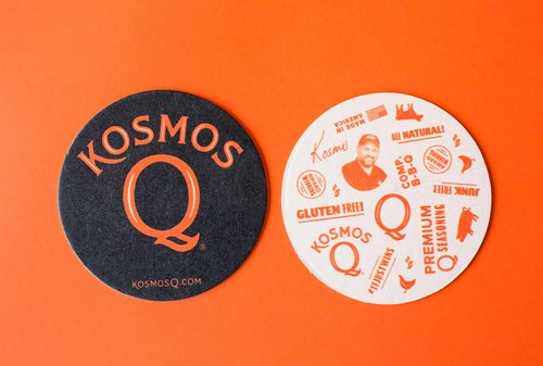 Kosmos Q專業燒烤餐飲與用品品牌視覺識別VIS設計,圍繞Q字母的設計