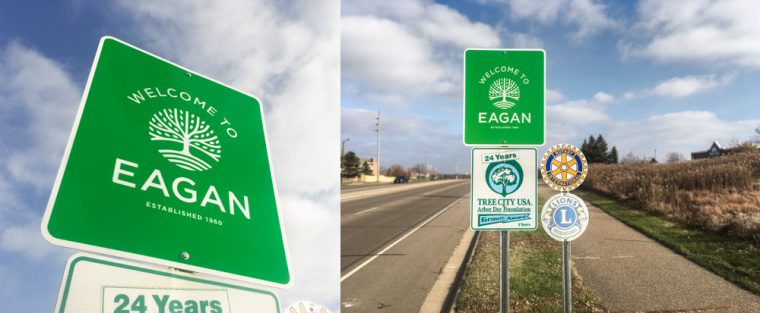 伊根市城市品牌形象重塑設計logo設計vi設計，抽象綠色大樹圖形