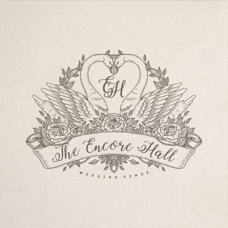 手繪插圖插畫(huà)婚禮logo設(shè)計(jì)-上海logo設(shè)計(jì)公司