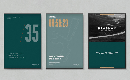 英國跑車汽車品牌Brabham新標識logo設計和品牌形象設計