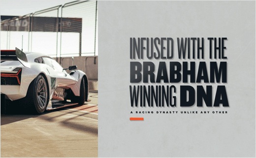 英國跑車品牌Brabham新標識logo設計和品牌形象設計