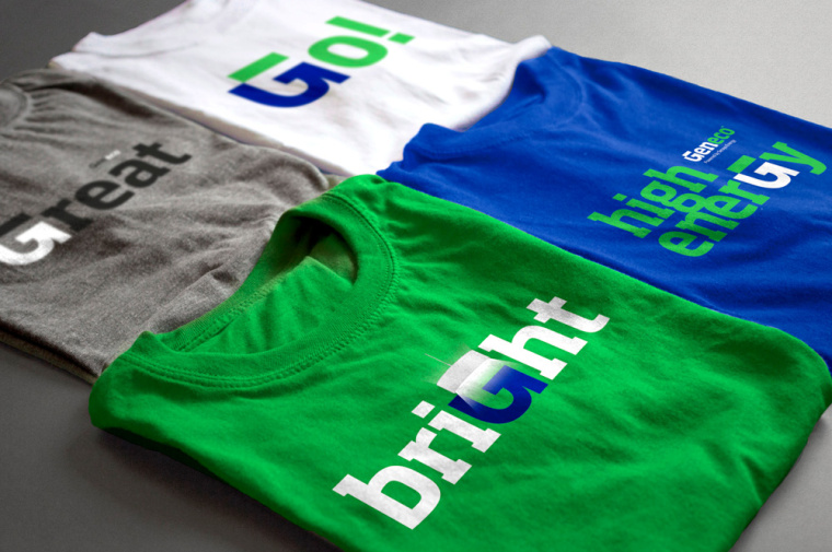 Geneient 電力能源公司品牌logo設計vi形象設計