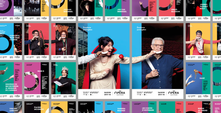 圣埃蒂安歌劇院2017-18季宣傳海報設(shè)計與畫冊設(shè)計 “共同的情感”