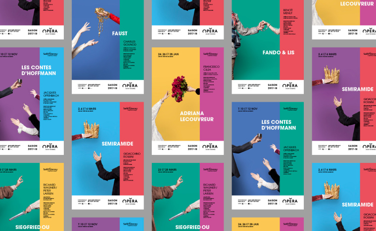 圣埃蒂安歌劇院2017-18季宣傳海報設(shè)計與畫冊設(shè)計 “共同的情感”