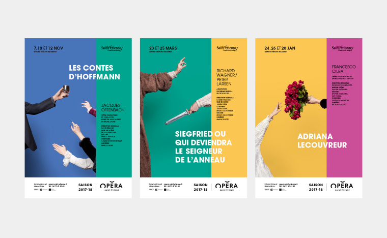 圣埃蒂安歌劇院2017-18季宣傳海報設(shè)計與畫冊設(shè)計 “共同的情感”