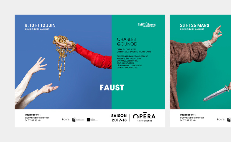 圣埃蒂安歌劇院2017-18季宣傳海報設(shè)計與畫冊設(shè)計 “共同的情感”