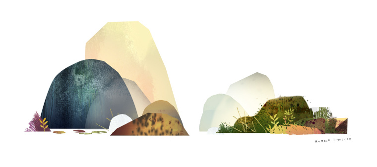 上海設計公司欣賞：后院立體矢量插畫設計