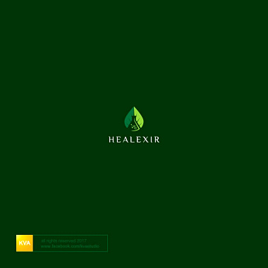 代表健康生活方式的綠色標(biāo)志logo設(shè)計(jì)