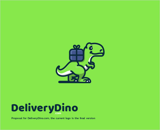 上海logo設(shè)計：28個現(xiàn)代和負(fù)空間標(biāo)志logo設(shè)計-恐龍logo