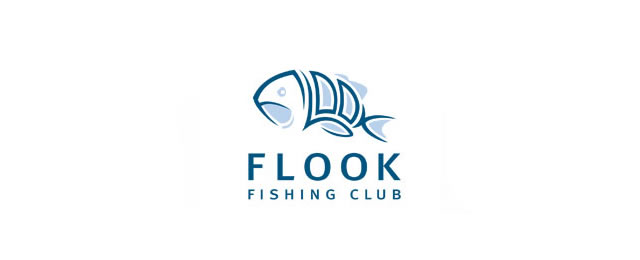 Flook釣魚俱樂部動物logo設計-上海logo設計欣賞