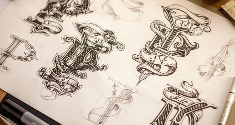 由墨水定量的會標logo設計草圖-上海logo設計公司