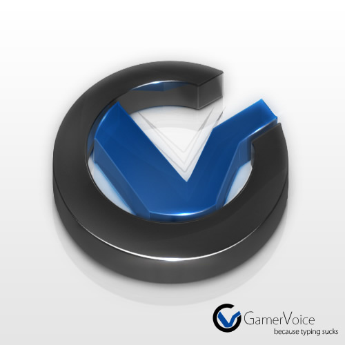 GamerVoice 3D立體 logo設計