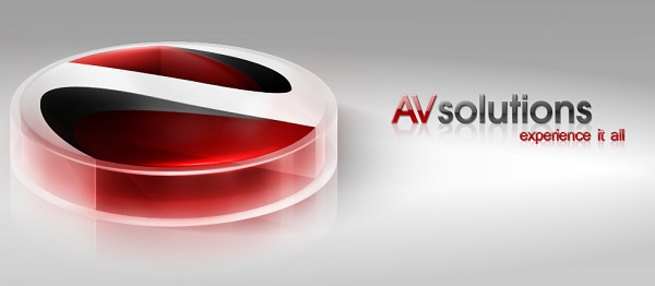 AV解決方案3d logo設計