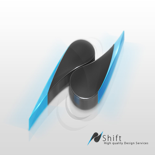 3D立體Shift Logo設計 v.3