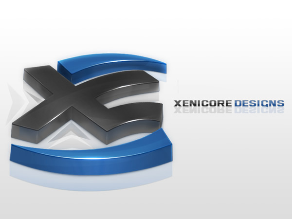 Xenicore.com3D立體 logo設計